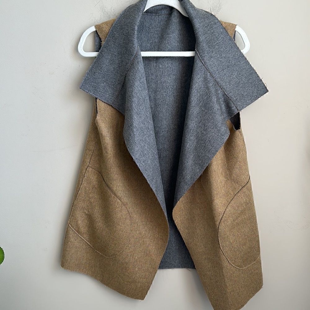 Kal Rieman Reversible Wool Vest S - Picture 5 of 7
